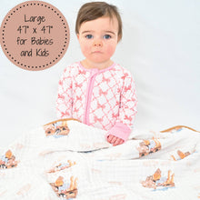 Load image into Gallery viewer, Noah's Ark Muslin Quilt Baby &amp; Kids Blanket
