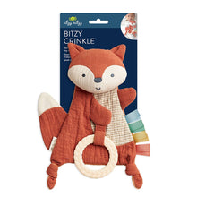Load image into Gallery viewer, Fox Bitzy Crinkle™ Sensory Toy with Teether

