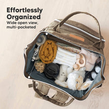Load image into Gallery viewer, KeaBabies - Original Diaper Bag Backpack, Baby Bags with Changing Pad: Coffee Brown
