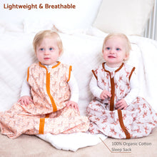 Load image into Gallery viewer, LollyBanks - Organic Cotton Sleep Sack 0.5 TOG Oh Deer: S (0-6 months)
