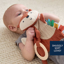 Load image into Gallery viewer, Fox Bitzy Crinkle™ Sensory Toy with Teether

