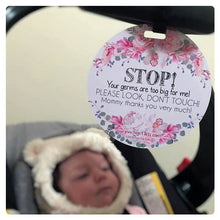 Load image into Gallery viewer, Flower No Touching Baby Car Seat and Stroller Tag
