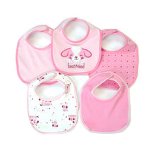 Load image into Gallery viewer, 5 Pack Embroidered Baby Bibs
