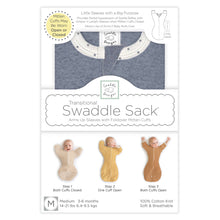 Load image into Gallery viewer, Swaddle Sack, Heathered Denim: Small 0-3 Mo
