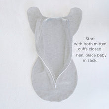 Load image into Gallery viewer, Swaddle Sack, Heathered Denim: Small 0-3 Mo
