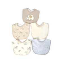 Load image into Gallery viewer, 5 Pack Embroidered Baby Bibs

