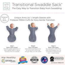 Load image into Gallery viewer, Swaddle Sack, Heathered Denim: Small 0-3 Mo
