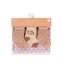 Load image into Gallery viewer, JuJuBe - Baby Socks Trio Be Kind Rainbows
