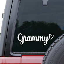 Load image into Gallery viewer, Grammy White Vinyl Car Window Sticker Decal
