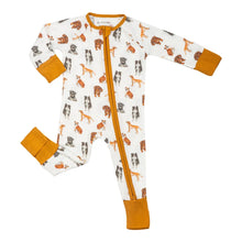 Load image into Gallery viewer, Woof Woof Dogs Baby Bamboo Pajamas
