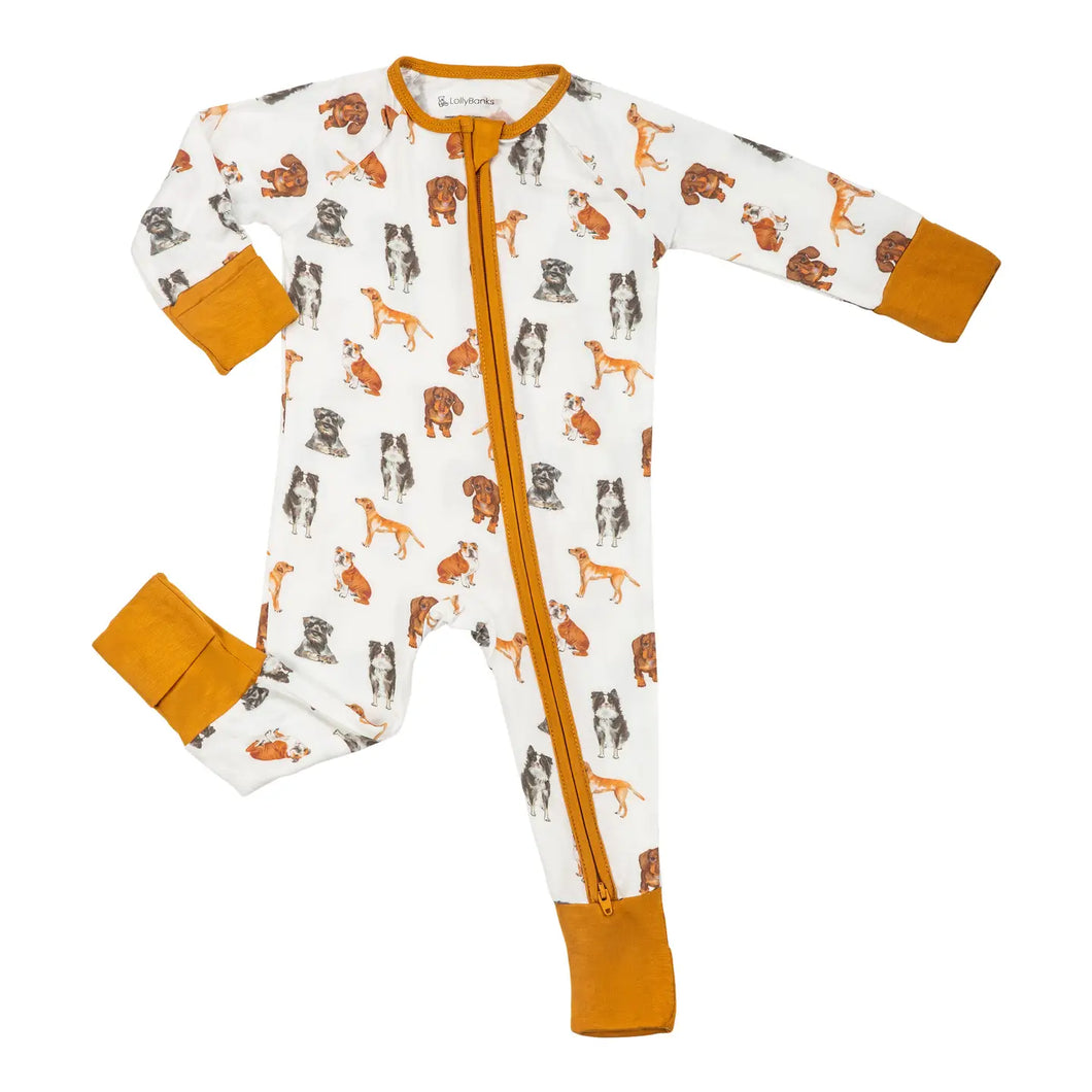 Woof Woof Dogs Baby Bamboo Pajamas