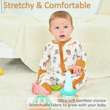 Load image into Gallery viewer, Woof Woof Dogs Baby Bamboo Pajamas
