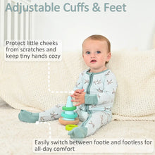 Load image into Gallery viewer, Quackin&#39;up Mallard Duck Baby Bamboo Pajamas
