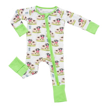 Load image into Gallery viewer, Moo Moo Here Baby Bamboo Pajamas
