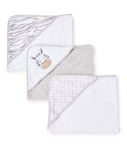 Load image into Gallery viewer, 3 Hooded Towel Sets Animal Prints
