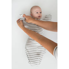 Load image into Gallery viewer, Swaddle Sack, Heathered Stripes: Small 0-3 Mo
