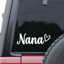 Load image into Gallery viewer, Nana White Vinyl Car Window Sticker Decal
