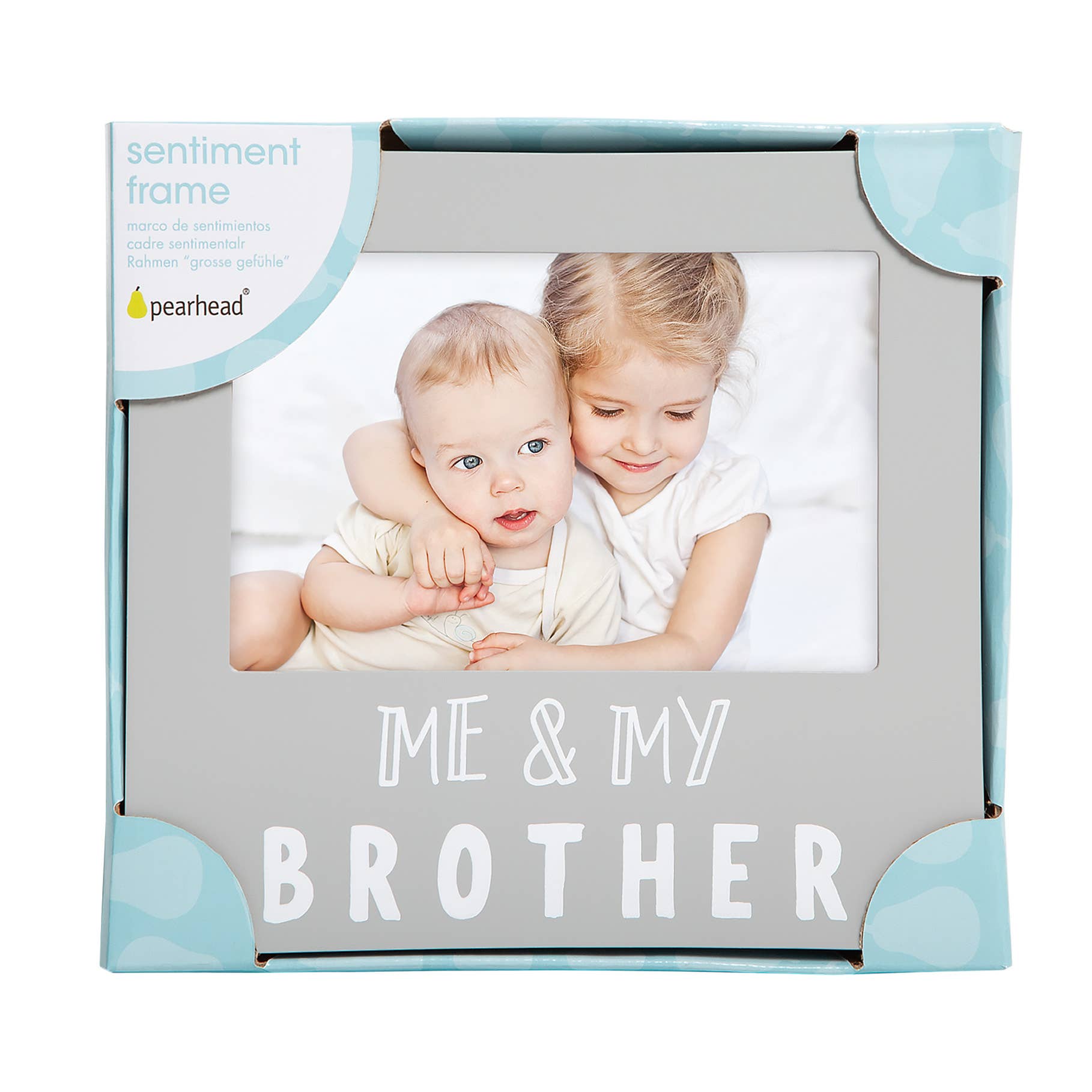 Me and My Brother Sentiment Frame, Gray – Picture Perfect Baby, LLC