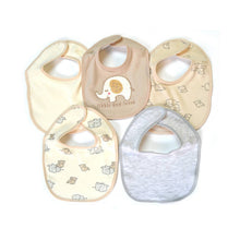 Load image into Gallery viewer, 5 Pack Embroidered Baby Bibs

