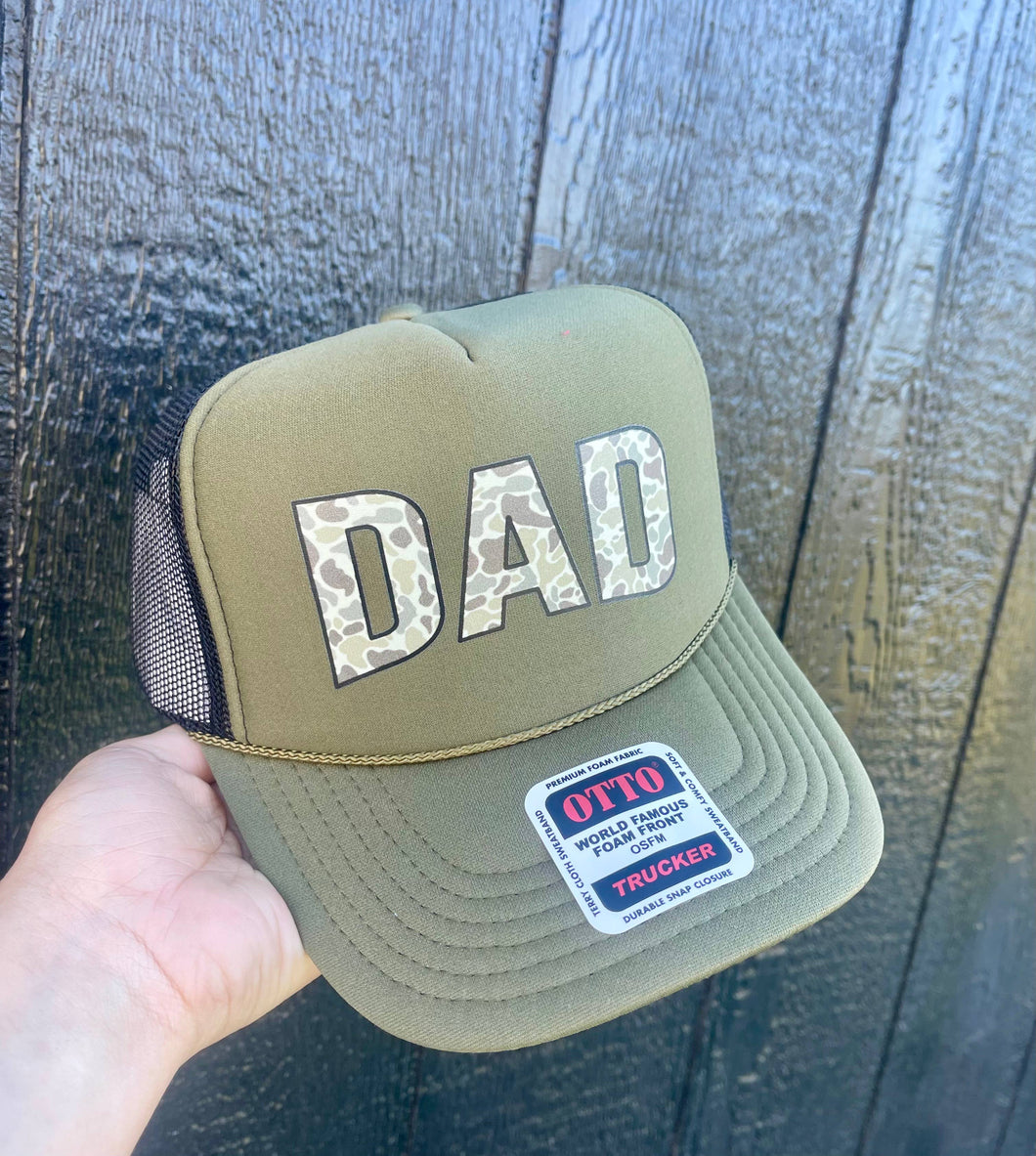 Camo Dad Trucker Hat