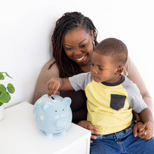 Load image into Gallery viewer, Pearhead - Ceramic Piggy Bank, Polka Dot: Pink

