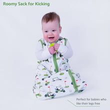 Load image into Gallery viewer, LollyBanks - Organic Cotton Sleep Sack 0.5 TOG Golf A Round: S (0-6 months)
