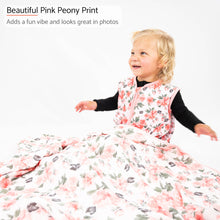 Load image into Gallery viewer, LollyBanks - Organic Cotton Sleep Sack 0.5 TOG Pretty in Peony: S (0-6 months)
