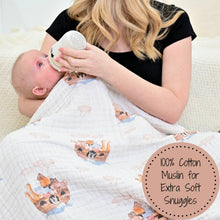 Load image into Gallery viewer, Noah's Ark Muslin Quilt Baby &amp; Kids Blanket
