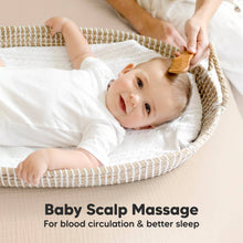 Load image into Gallery viewer, KeaBabies - KeaBabies Baby Hair Brush and Comb Set for Infant, Newborn: Walnut / Regular
