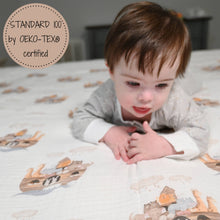 Load image into Gallery viewer, Noah&#39;s Ark Baby Swaddle Blanket
