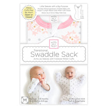 Load image into Gallery viewer, Swaddle Sack, Floral, Pink: Small 0-3 Mo
