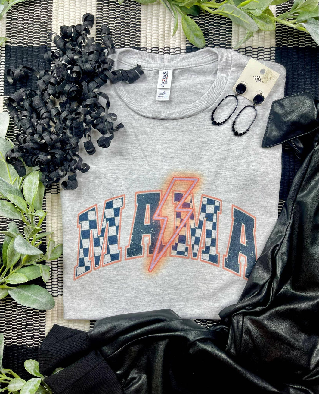 Mama Neon Bolt Graphic T-Shirt